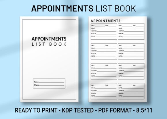 Appointments List Book Vol.1 KDP Interior: A Strategic Tool for Publishers and Creators