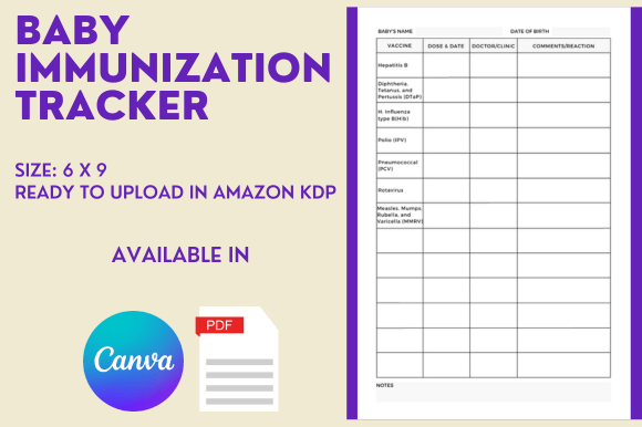 Baby Immunization Tracker - KDP Interior