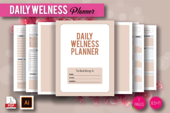 Build a Wellness Habit That Actually Sticks With the Daily Wellness Planner – KDP Interior