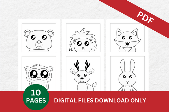 Cute Animals Coloring Pages – A Strategic Asset for Publishing, Education, and Creative Branding