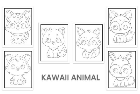 Cute Kawaii Animal Coloring Pages for Creative Professionals