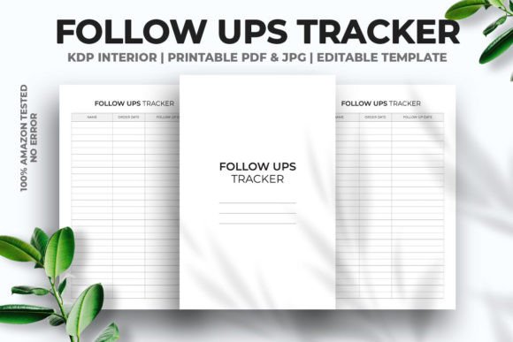 Follow Ups Tracker KDP Interior: A Practical Tool for Growing Your Low Content Publishing Business