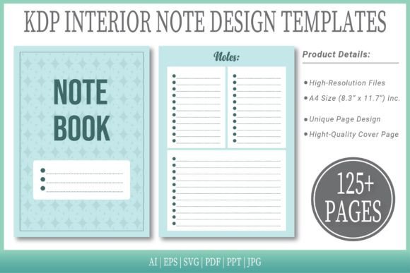 Jagged Ice Notepad Templates: A Versatile KDP Interior Solution