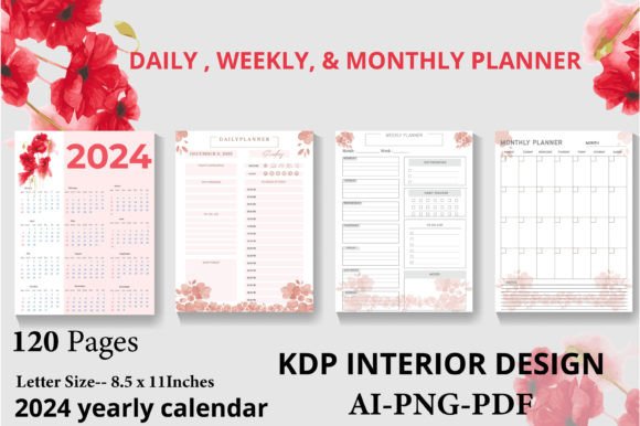 Mastering Time with the Daily Weekly Monthly Planner Bundle