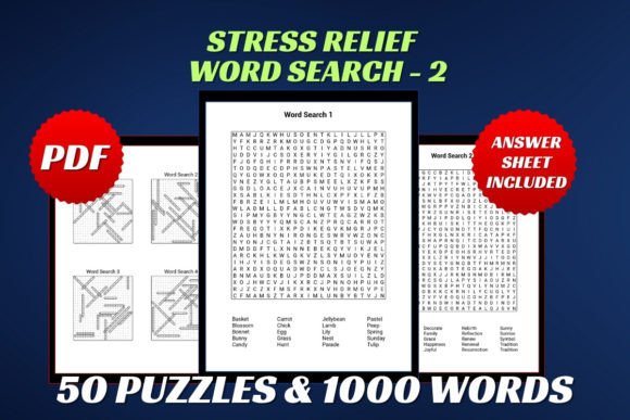 Stress Relief Word Search for Adult 2: A Mindful Escape for Everyday Calm