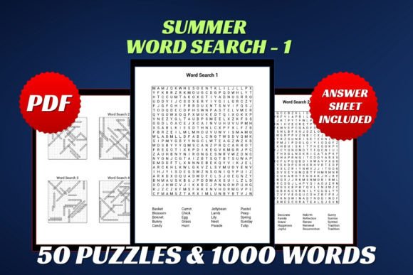 Sunshine Serenity: Summer Word Search for Adults