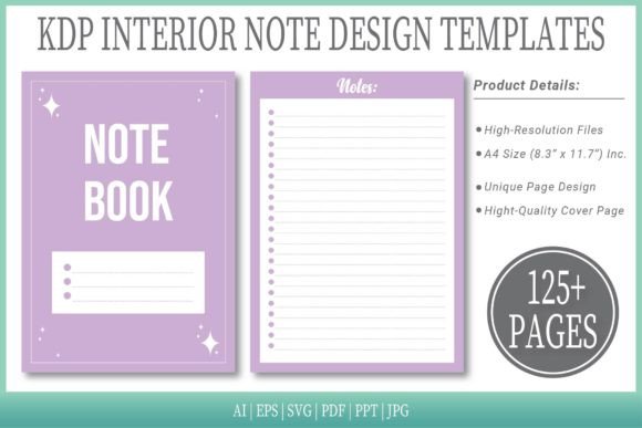 Wisteria Purple Notepad Templates: A Thoughtful Foundation for Your KDP Publishing Journey